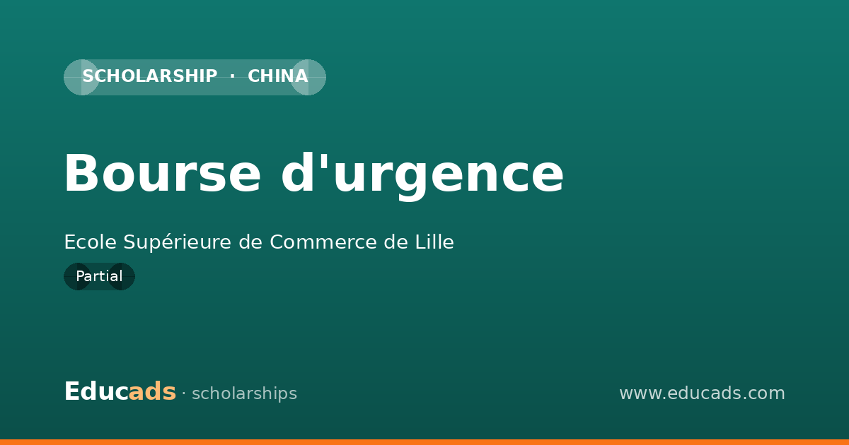 Bourse d'urgence scholarship