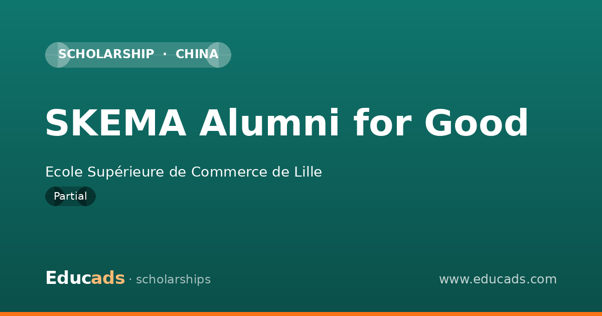 SKEMA Alumni for Good scholarship