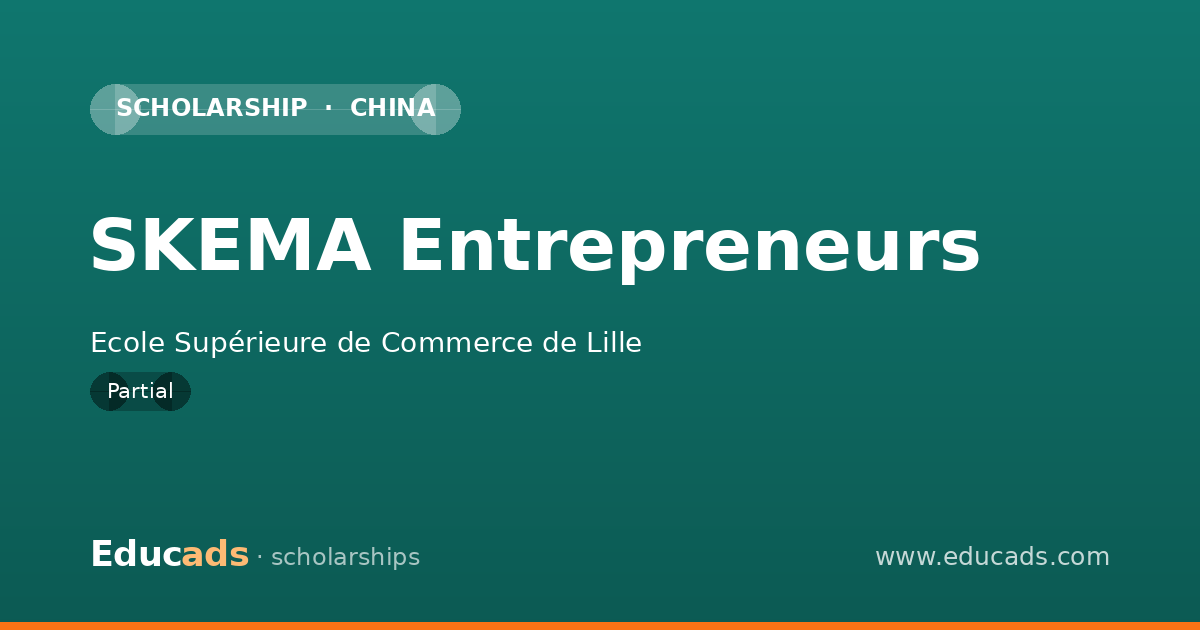 SKEMA Entrepreneurs scholarship