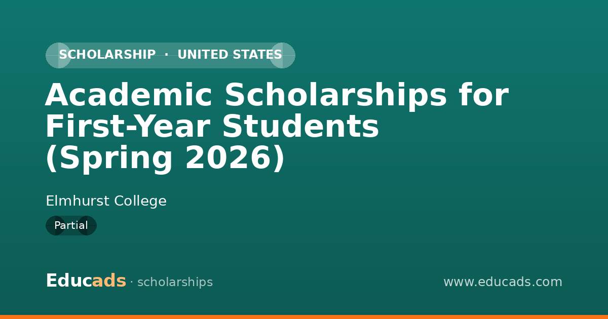 Academic Scholarships for First-Year Students (Spring 2026) scholarship
