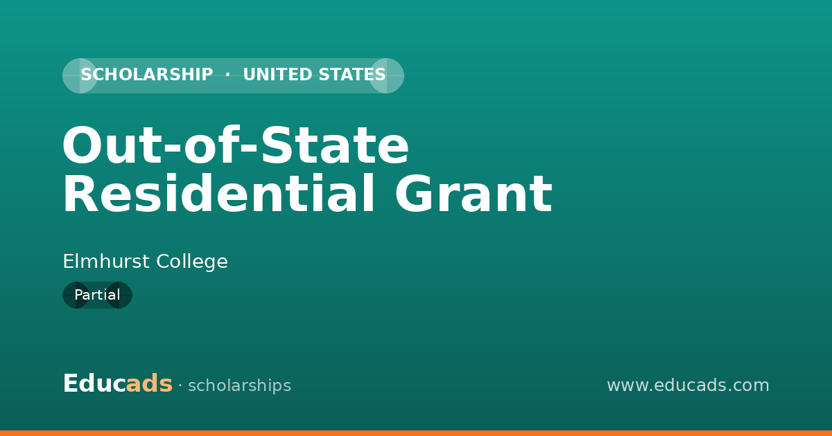 Out-of-State Residential Grant scholarship