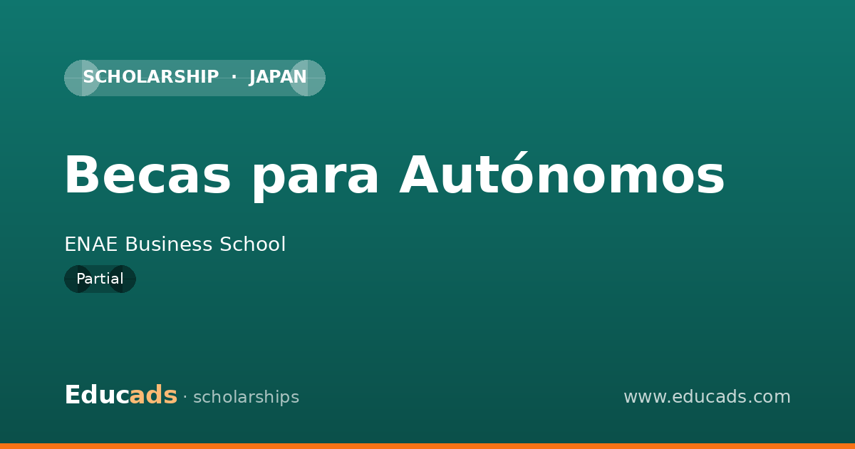 Becas para Autónomos scholarship