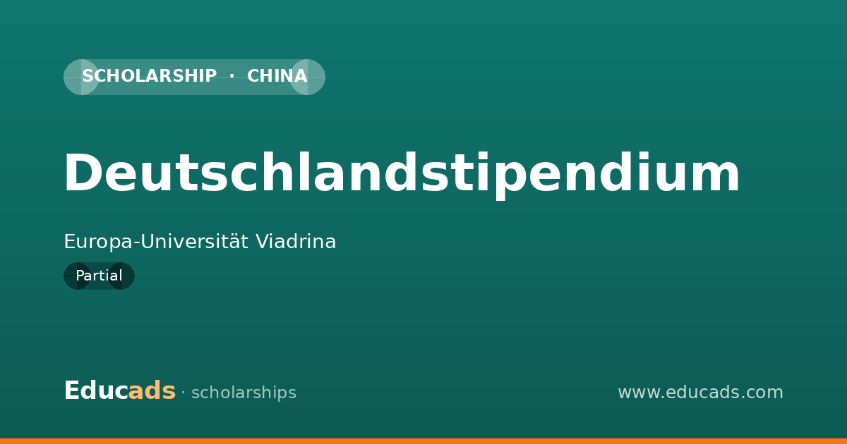 Deutschlandstipendium scholarship