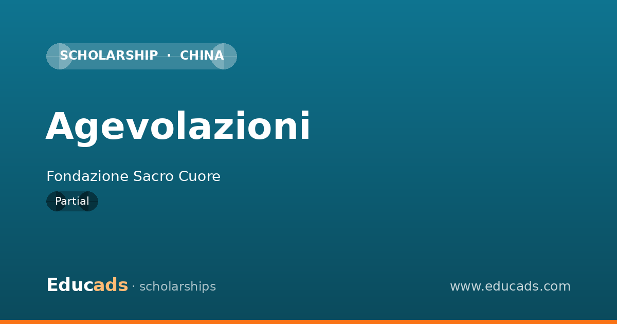 Agevolazioni scholarship