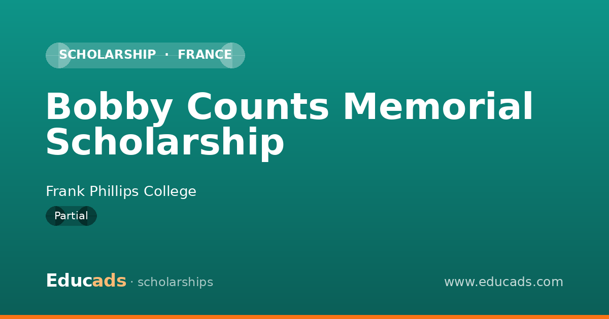 Bobby Counts Memorial Scholarship scholarship
