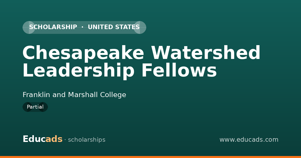 Chesapeake Watershed Leadership Fellows scholarship