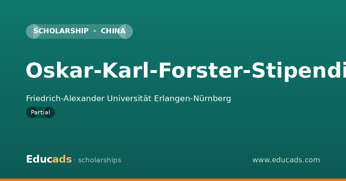 Oskar-Karl-Forster-Stipendium scholarship
