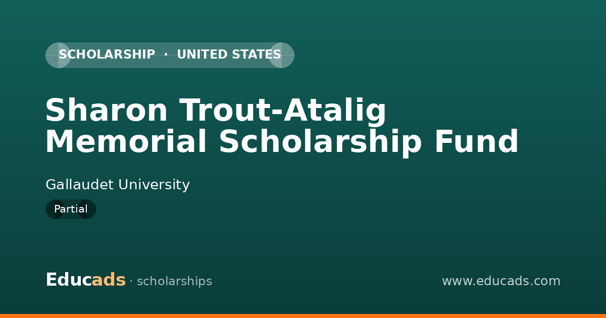 Sharon Trout-Atalig Memorial Scholarship Fund scholarship
