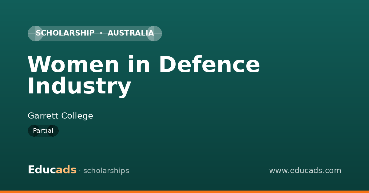 Women in Defence Industry scholarship