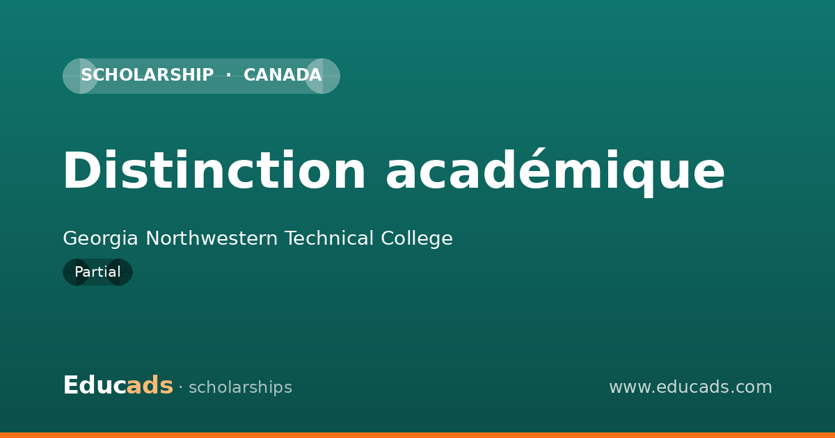 Distinction académique scholarship