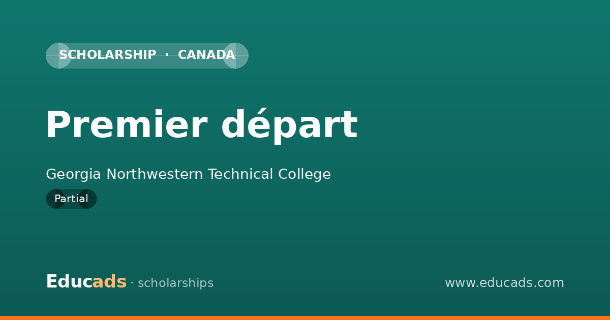 Premier départ scholarship