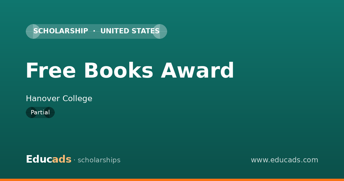 Free Books Award scholarship