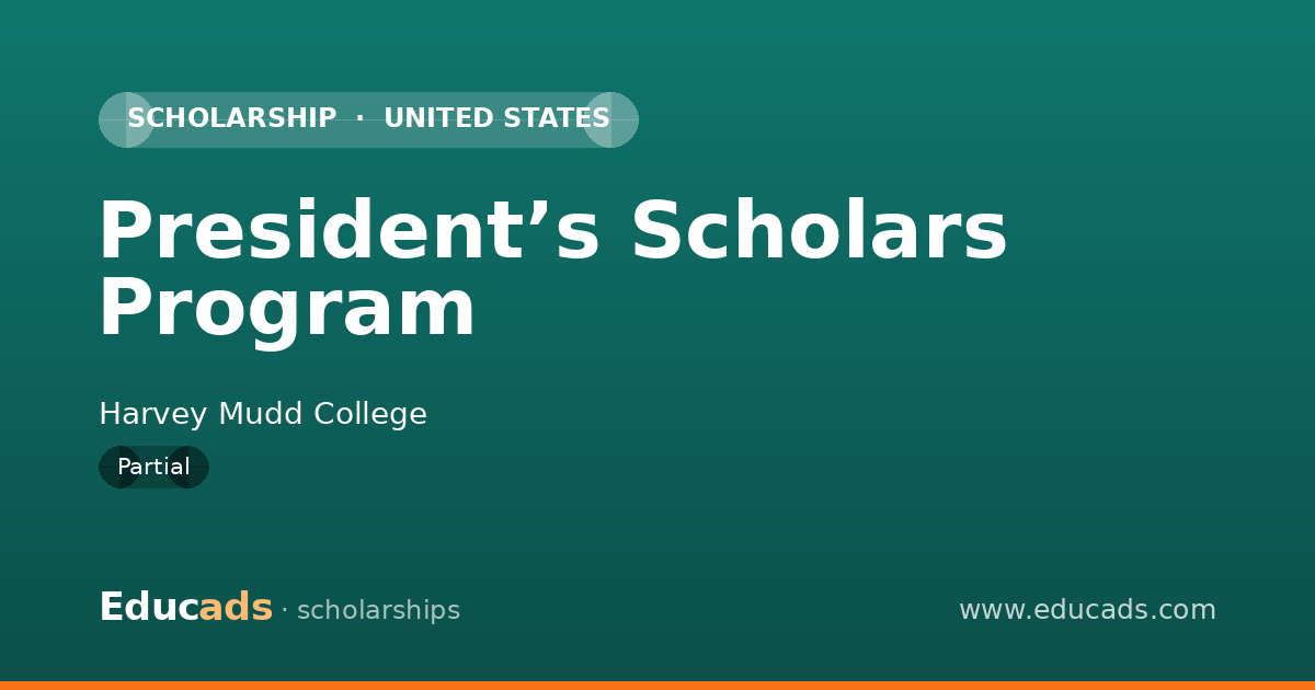 President’s Scholars Program scholarship