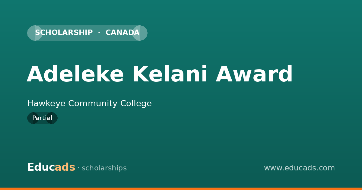 Adeleke Kelani Award scholarship