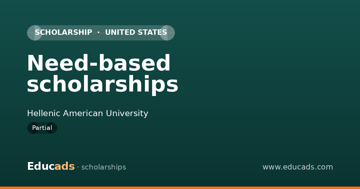 Need-based scholarships scholarship