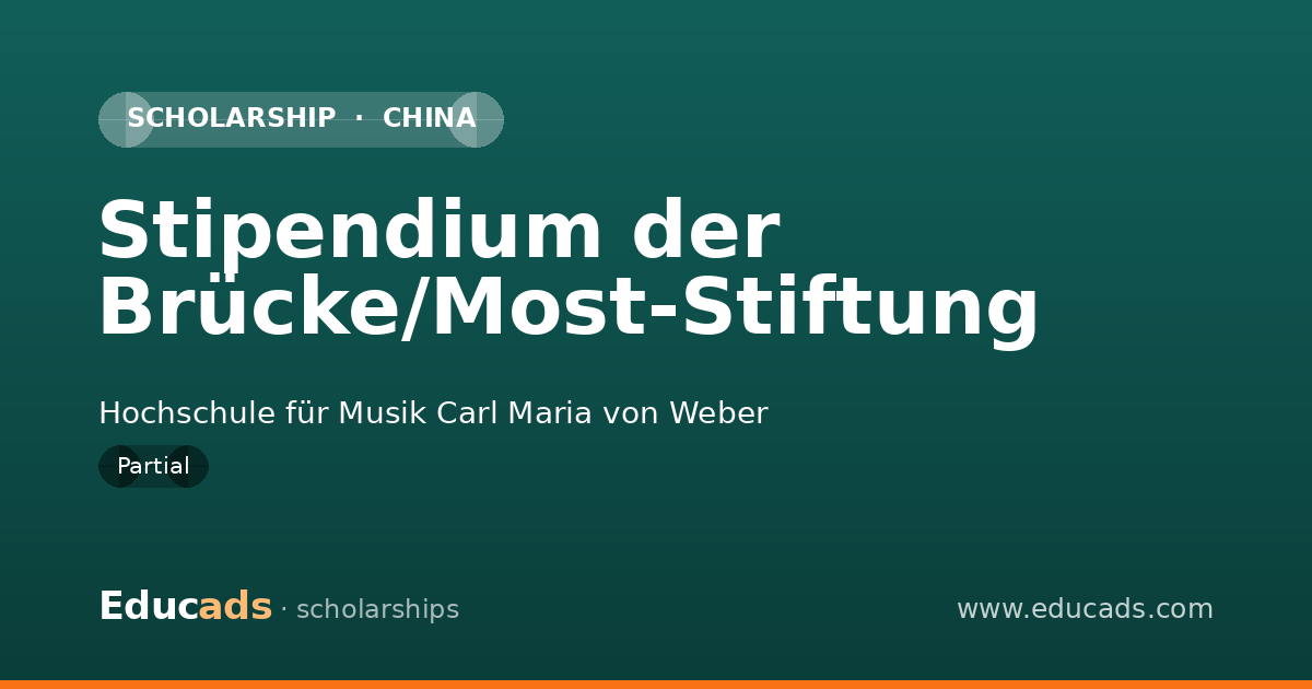 Stipendium der Brücke/Most-Stiftung scholarship