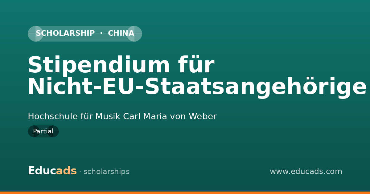 Stipendium für Nicht-EU-Staatsangehörige scholarship