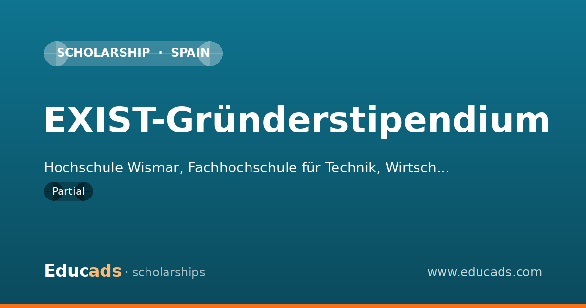 EXIST-Gründerstipendium scholarship