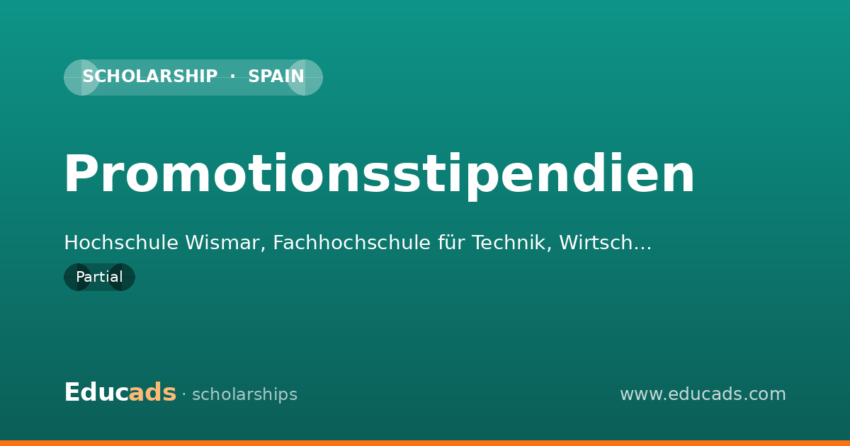 Promotionsstipendien scholarship