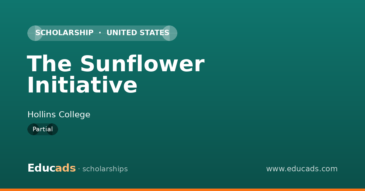 The Sunflower Initiative scholarship