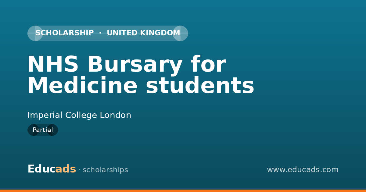 NHS Bursary for Medicine students scholarship