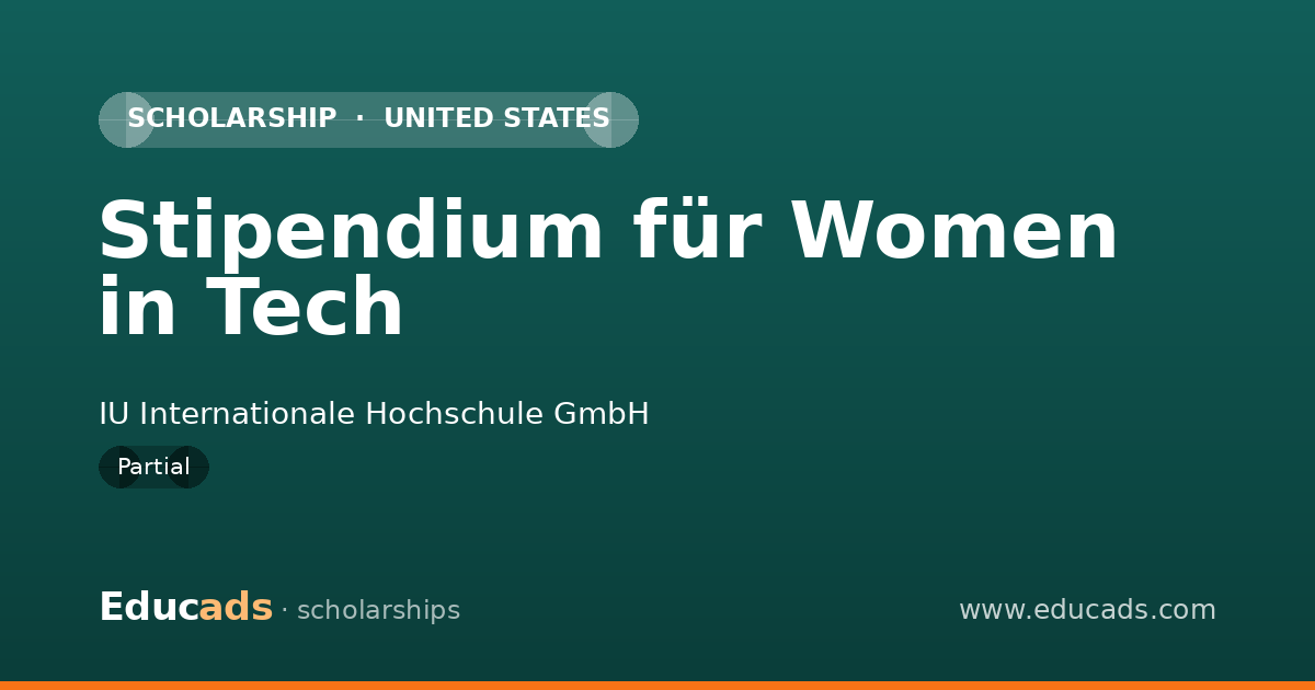 Stipendium für Women in Tech scholarship