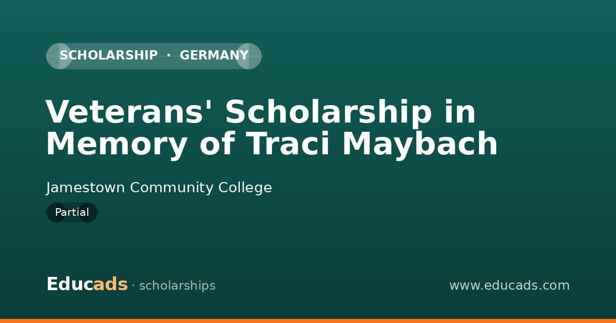 Veterans' Scholarship in Memory of Traci Maybach scholarship