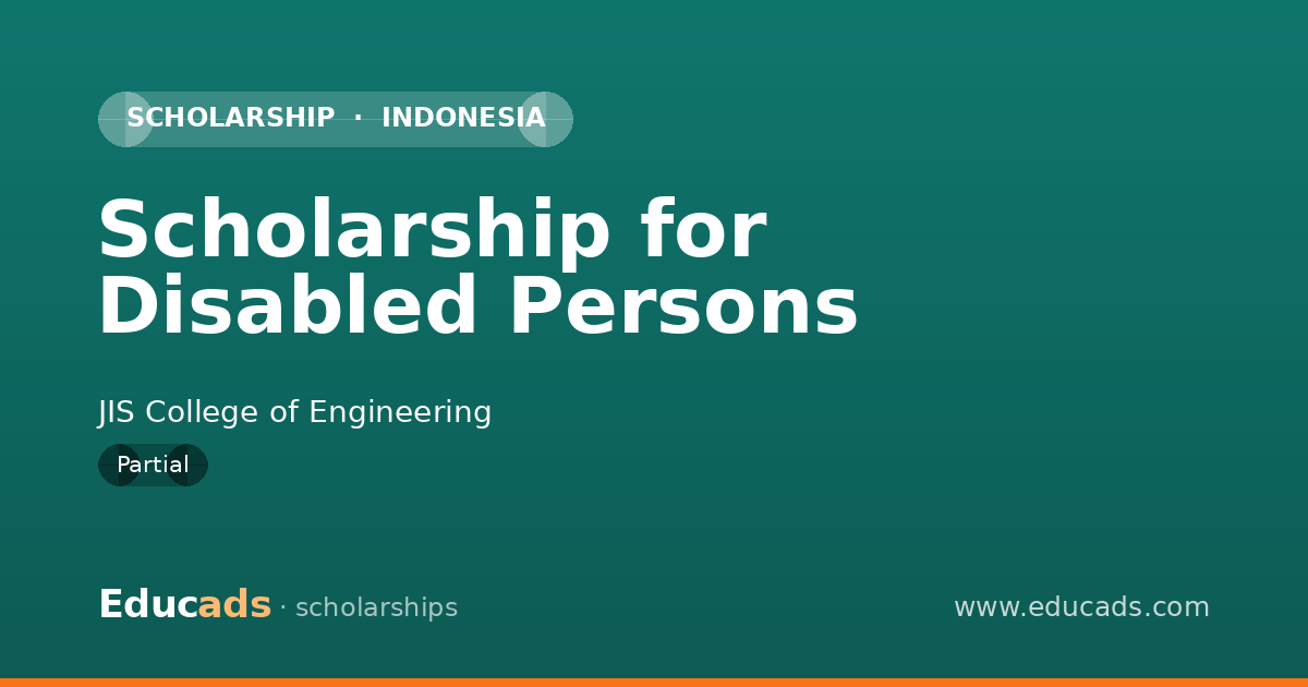 Scholarship for Disabled Persons scholarship