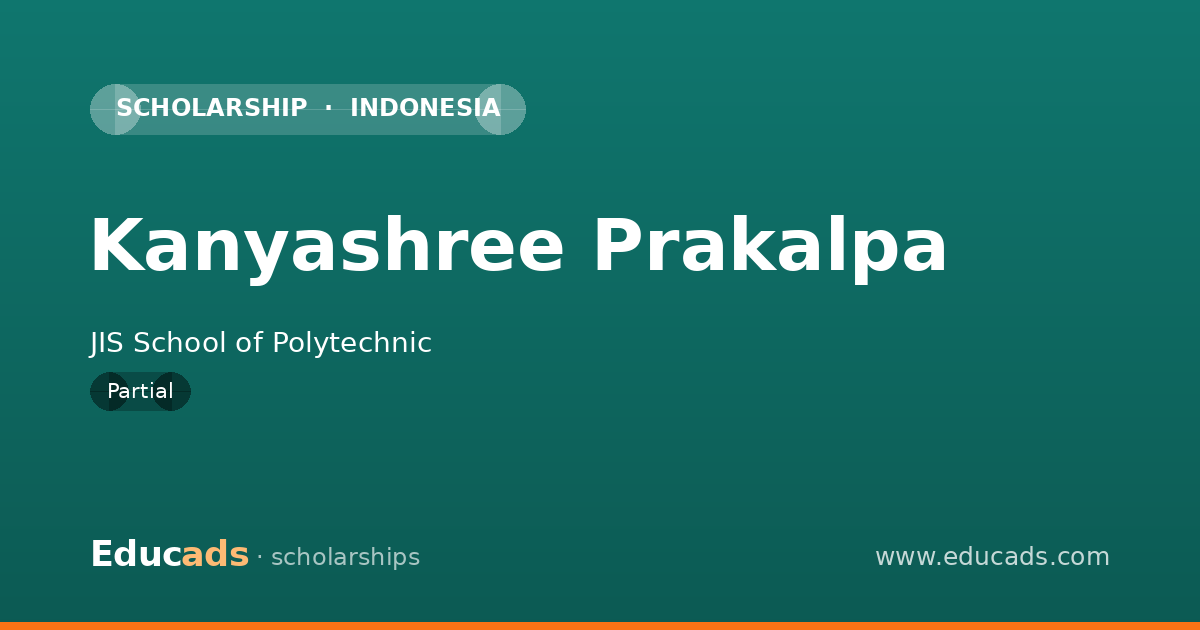 Kanyashree Prakalpa scholarship