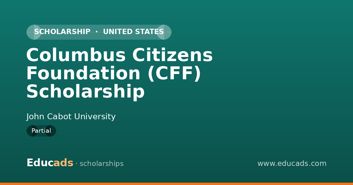 Columbus Citizens Foundation (CFF) Scholarship scholarship