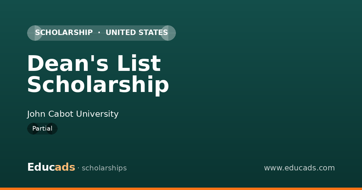 Dean's List Scholarship scholarship