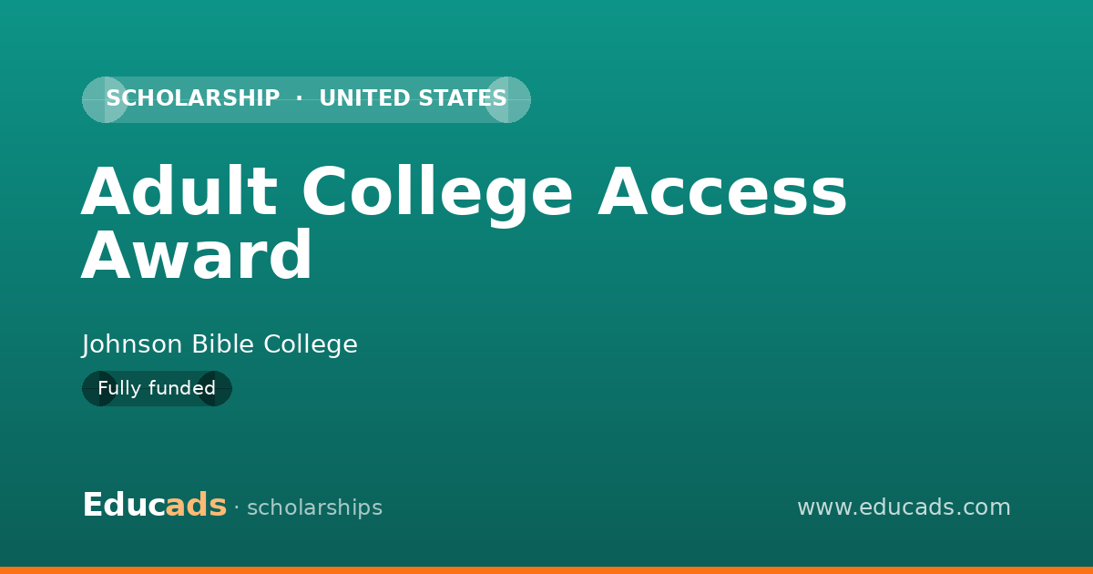 Adult College Access Award scholarship