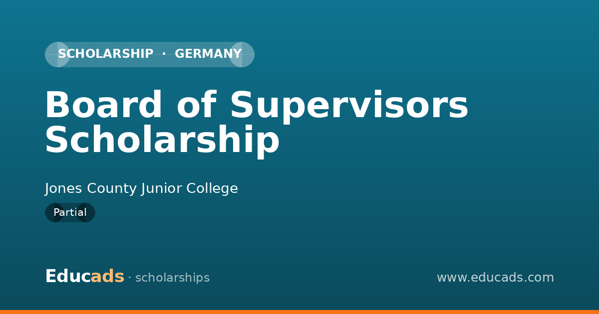 Board of Supervisors Scholarship scholarship