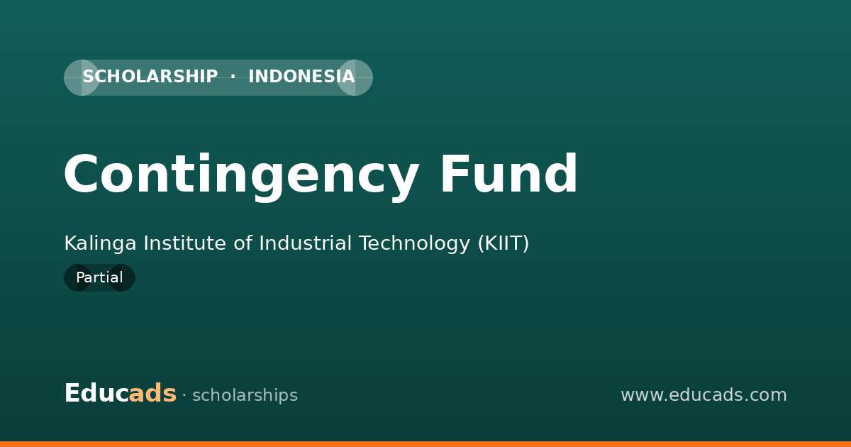 Contingency Fund scholarship