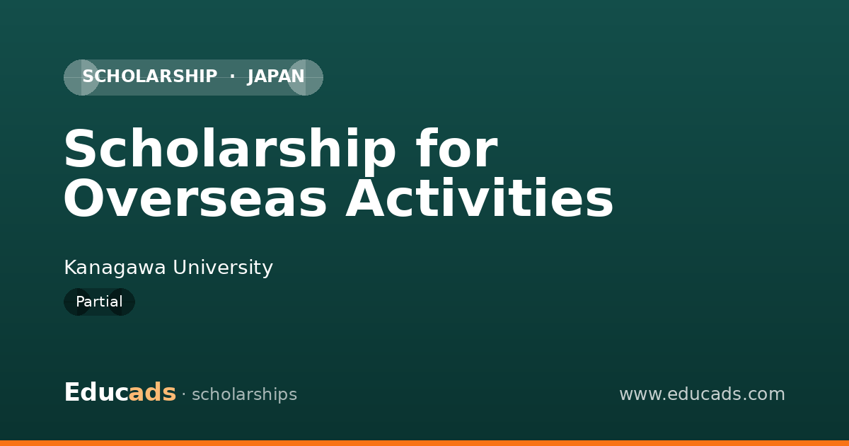 Scholarship for Overseas Activities scholarship