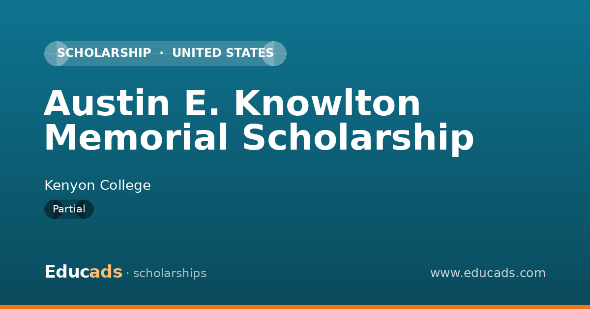 Austin E. Knowlton Memorial Scholarship scholarship
