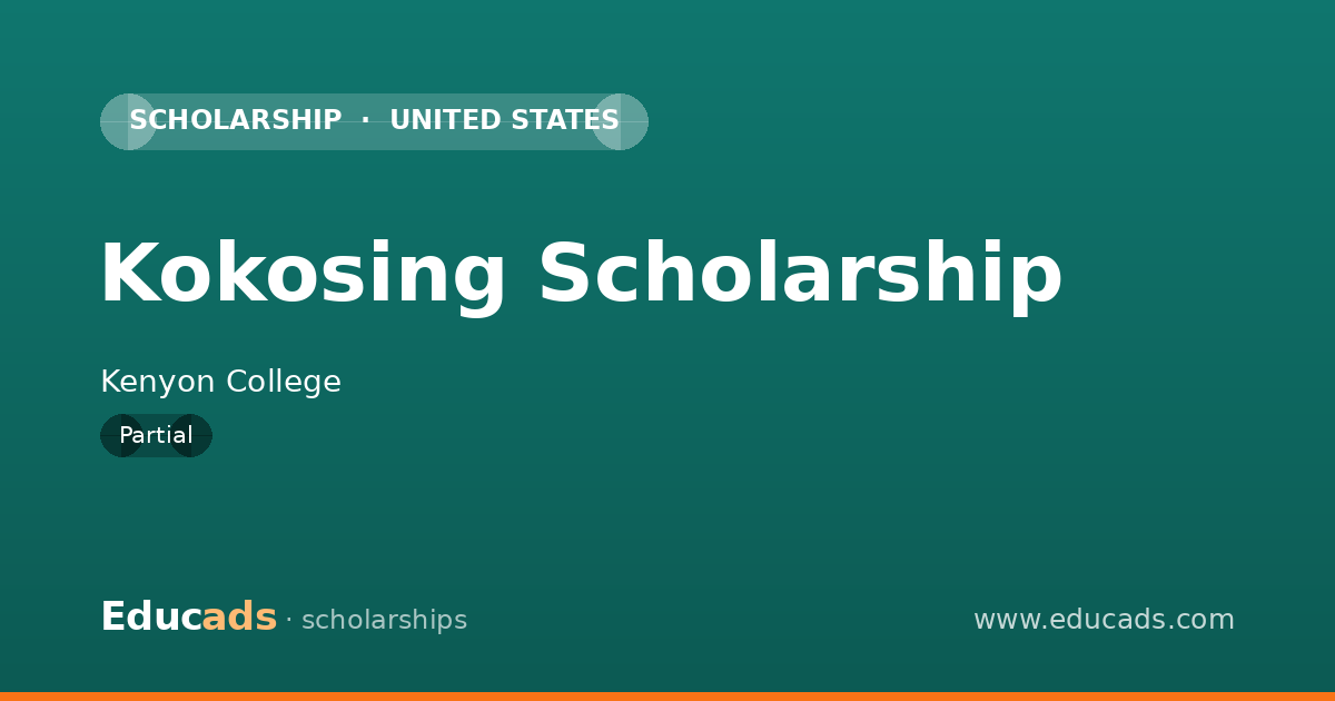 Kokosing Scholarship scholarship