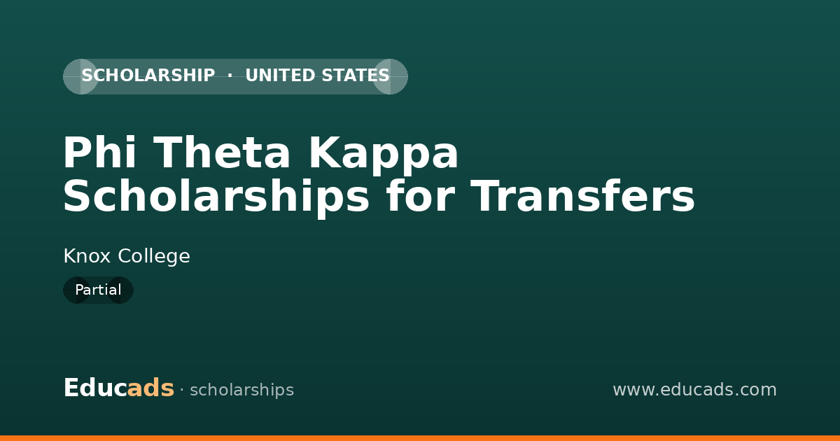 Phi Theta Kappa Scholarships for Transfers scholarship