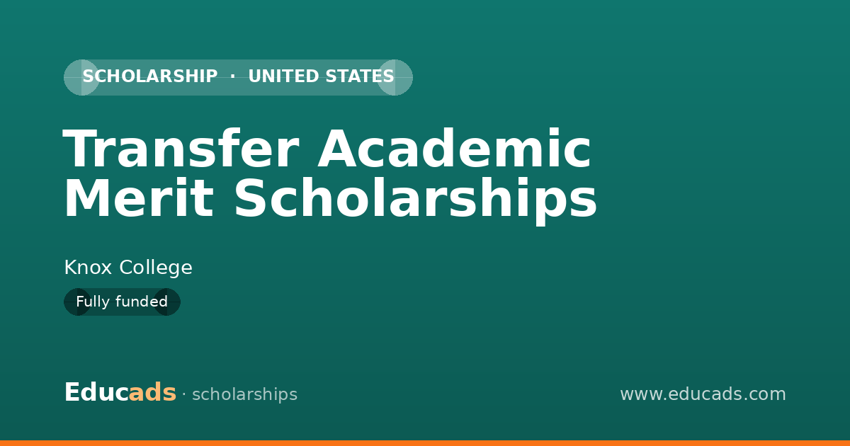 Transfer Academic Merit Scholarships scholarship