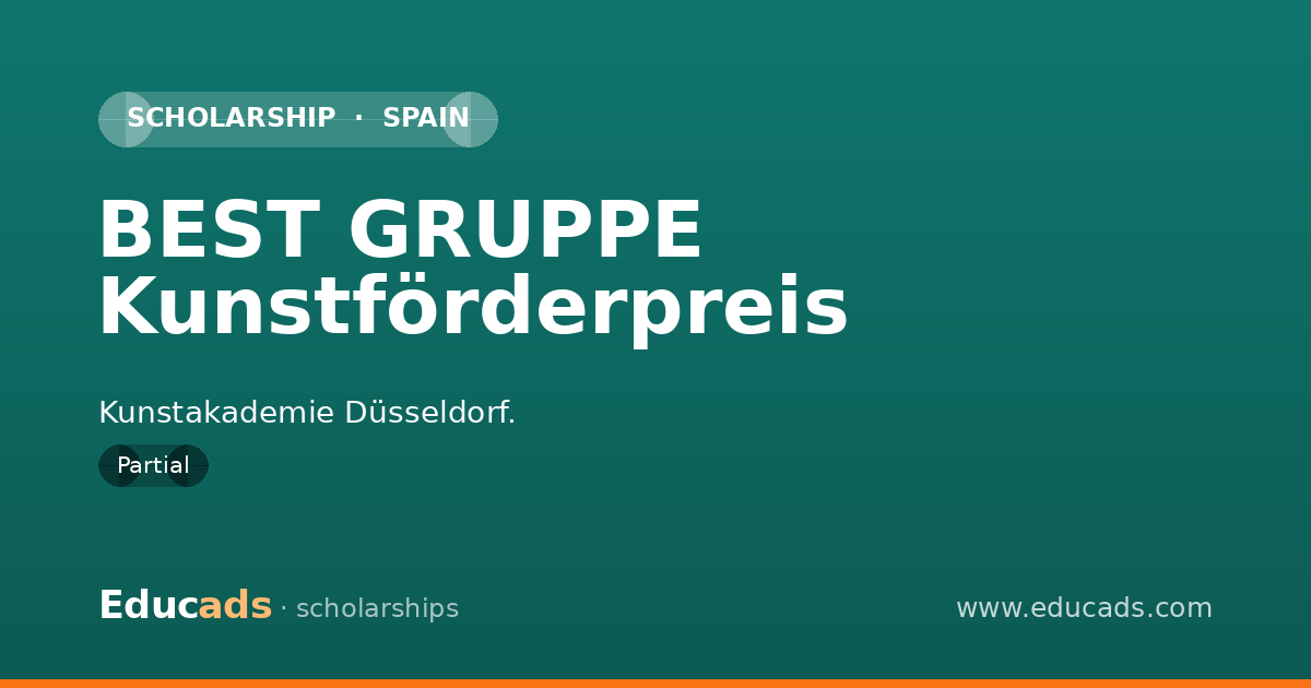 BEST GRUPPE Kunstförderpreis scholarship