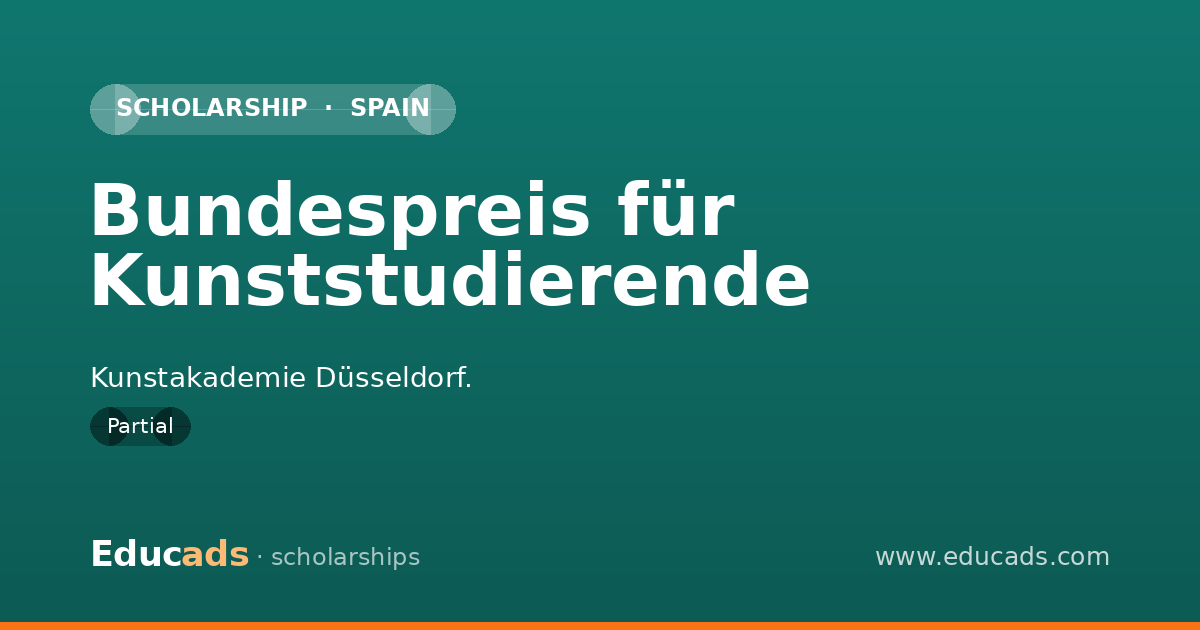 Bundespreis für Kunststudierende scholarship