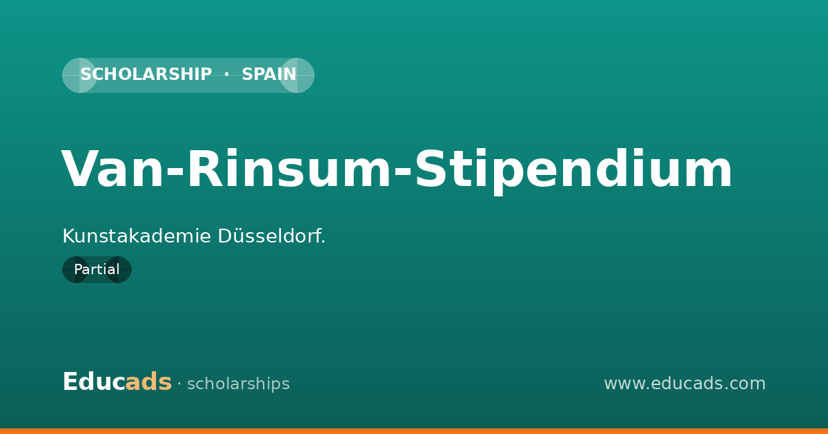 Van-Rinsum-Stipendium scholarship
