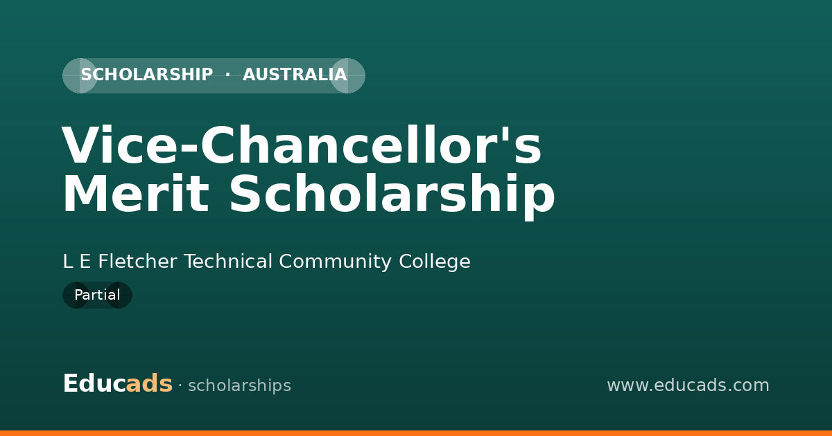 Vice-Chancellor's Merit Scholarship scholarship