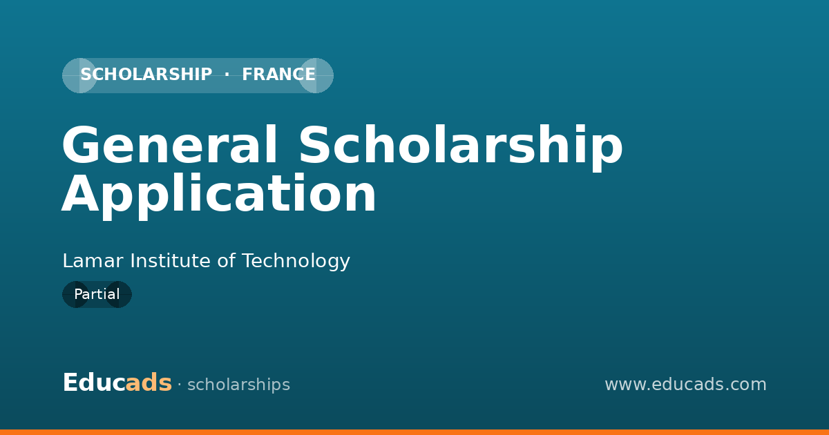 General Scholarship Application scholarship