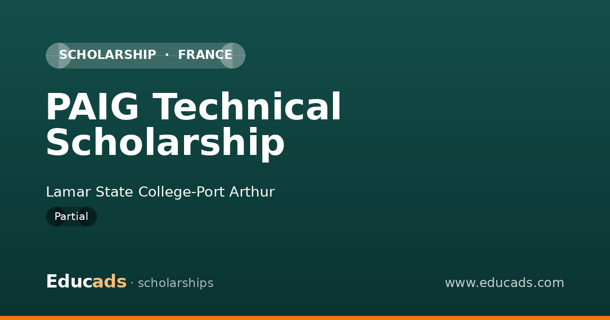 PAIG Technical Scholarship scholarship