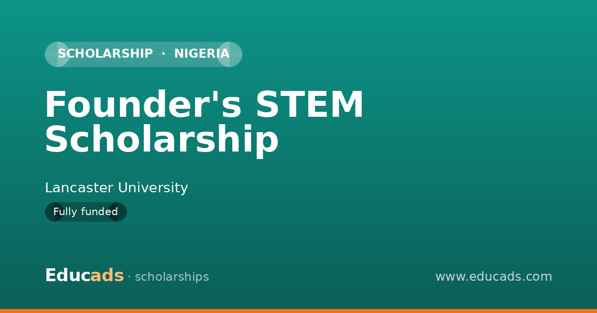 Founder's STEM Scholarship scholarship