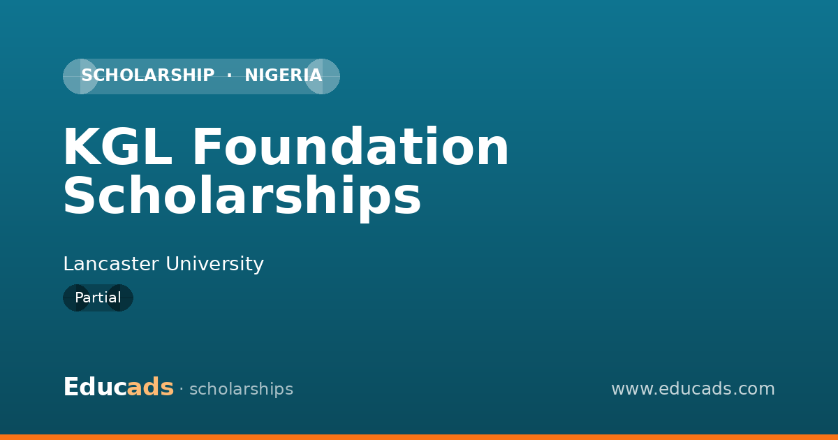 KGL Foundation Scholarships scholarship