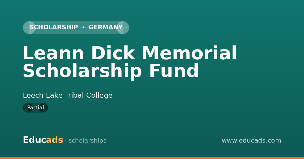Leann Dick Memorial Scholarship Fund scholarship