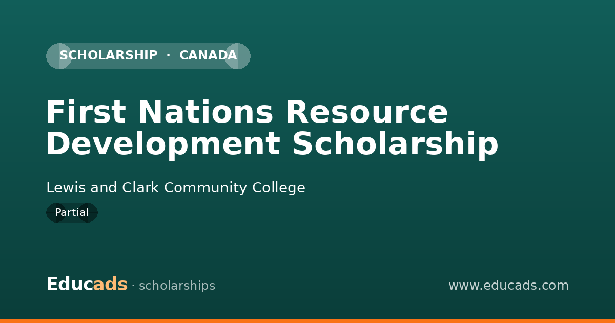 First Nations Resource Development Scholarship scholarship