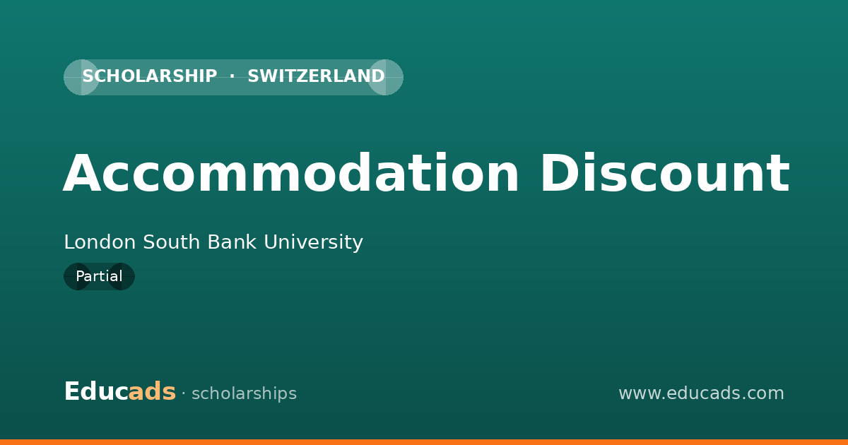 Accommodation Discount scholarship